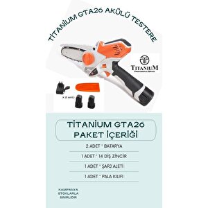 Titanium Ws032 Budama Makası 32mm + Titanium Gta26 Akülü Testere