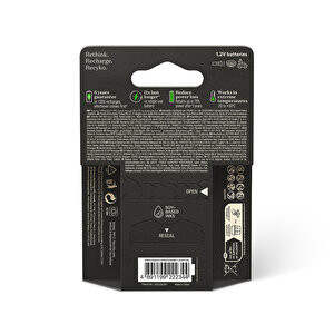 Gp Batteries Recyko Pro Aaa İnce Ni-mh Şarjlı Pil, 1.2 Volt, 6'lı Kart