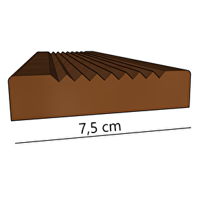 Ahşap Deck Kahverengi Zemin Döşeme 149 Cm 5 Adet (0,56m2)