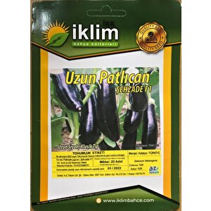 Patlıcan Tohumu Hibrit A-z-61 Şehzade F1 Klasi̇k Patlican - 20 Adet Tohumluk
