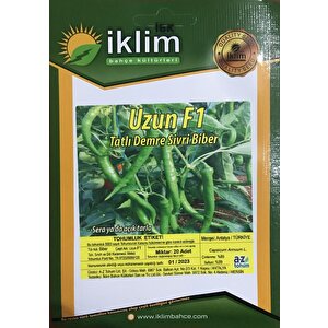 A-z Tohum Bi̇ber Tohumu Uzun F1 Si̇vri̇ Bi̇ber (a-z 20) - 20 Adet Tohumluk