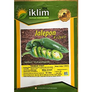 Biber Tohumu Hibrit Bi̇ber A-z-26 F1 Jalepone Ti̇pi̇ - 20 Adet Tohumluk