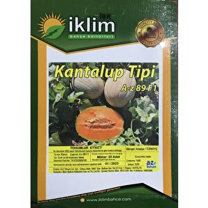 A-z Tohum Kavun Tohumu A-z 89 F1 Kantalup Kavun - 20 Adet Tohumluk