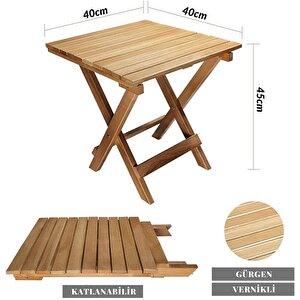 Bysay Ahşap Katlanabilir Taşinır Şezlong Plaj Bahçe Teras Balkon Sandalyesi koltuğu takımı Şezlongu. 3 Lü Set (krem)