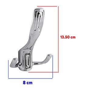 Portmanto Askı Metal Vestiyer Duvar Dolap Elbise Askısı Krom Mobilya Kapı Askılığı Aparatı Askı