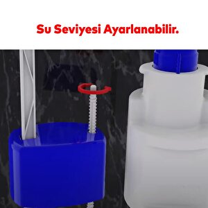 Rezervuar İç Düzenek Otomatik Su Dolum Basmalı İç Takımı Alafranga Tuvalet Klozet Sifon Çift Basma