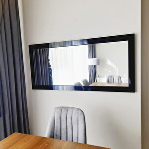 Dfn Wood 110x50 Cm Mdf Dikdörtgen Siyah Duvar Salon Boy Aynası 110x50 cm
