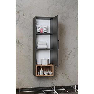 Banyo Karanfil Demonte 120 Cm Antrasit Banyo Boy Dolabı