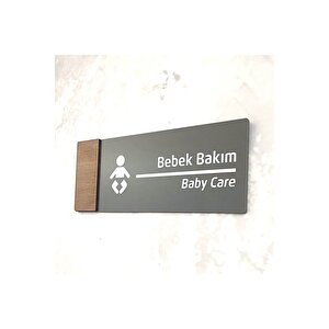 Wooden Serisi (bebek Bakım ) Ofis Oda Kapı İsimliği Yönlendirme Tabelası