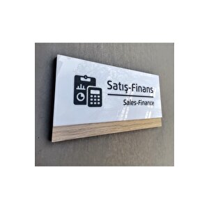 Klasik Mdf Serisi Satış-finans Kapı İsimliği