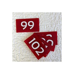 Dekoratif Apartman Kapı Numarası Pleksi- Numara 99