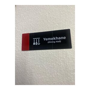 Red Line Serisi (yemekhane) Ofis Kapı İsimliği Yönlendirme Tabelası Yemekhane Yönlendirme Tabelası