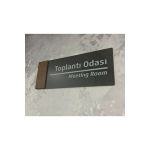 Wooden Serisi (toplanti Odasi) Ofis Kapı İsimliği Yönlendirme Tabelası