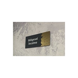 Dekoratif Aynalı (bölgesel İncelme)ofis Oda Kapı İsimliği Yönlendirme Tabelası Kapı Pleksi Gold