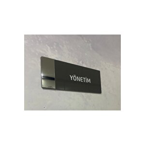 Aynalı Klasik Seri Yönetim Kapı İsimliği