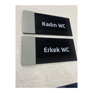 Modern Tasarım Pleksi Wc Tabelası