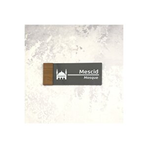 Wooden Serisi (mesci̇d) Ofis Oda Kapı İsimliği Yönlendirme Tabelası