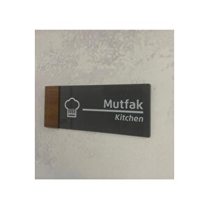 Wooden Serisi Mutfak Yönlendirme Tabelası