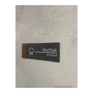 Wooden Serisi Mutfak Yönlendirme Tabelası