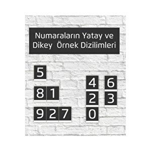 Pleksi Dikey Kapı Numarası