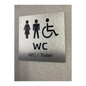 Metallice Silver Seri Wc Yönlendirme Tabelası