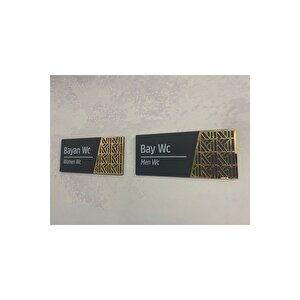 Luxury Mat Antrasit Seri Wc Yönlendirme Seti