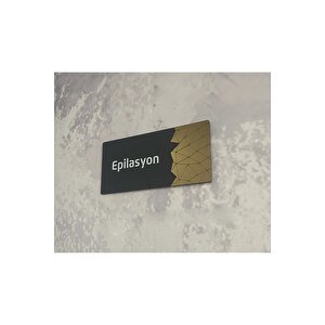Dekoratif Aynalı (epi̇lasyon) Ofis Oda Kapı İsimliği Yönlendirme Tabelası Kapı Tabelası Pleksigold