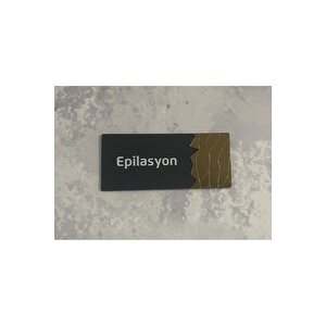 Dekoratif Aynalı (epi̇lasyon) Ofis Oda Kapı İsimliği Yönlendirme Tabelası Kapı Tabelası Pleksigold