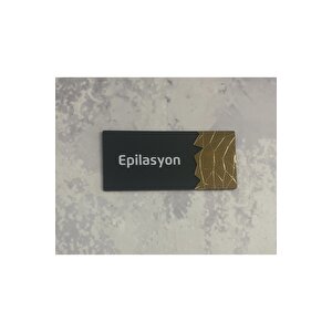 Dekoratif Aynalı (epi̇lasyon) Ofis Oda Kapı İsimliği Yönlendirme Tabelası Kapı Tabelası Pleksigold