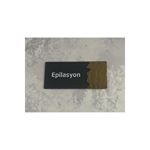 Dekoratif Aynalı (epi̇lasyon) Ofis Oda Kapı İsimliği Yönlendirme Tabelası Kapı Tabelası Pleksigold