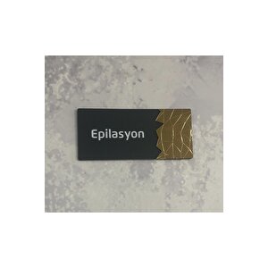Dekoratif Aynalı (epi̇lasyon) Ofis Oda Kapı İsimliği Yönlendirme Tabelası Kapı Tabelası Pleksigold
