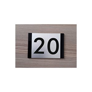 Dekoratif Apartman Kapı Numarası Pleksi-20