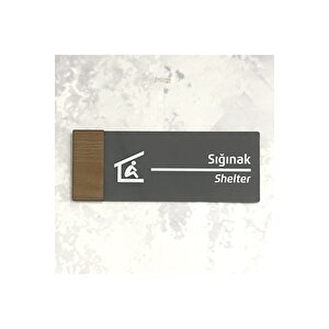 Wooden Serisi (siğnak) Ofis Oda Kapı İsimliği Yönlendirme Tabelası