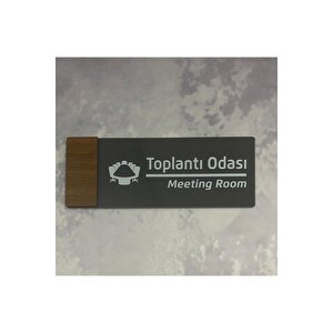 Wooden Serisi (toplanti Odasi ) Ofis Oda Kapı İsimliği Yönlendirme Tabelası