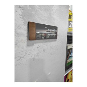 Wooden Serisi (yöneti̇m) Ofis Oda Kapı İsimliği Yönlendirme Tabelası