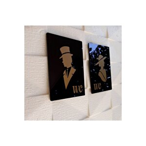 Glossy Black Serisi Wc Yönlendirme Seti