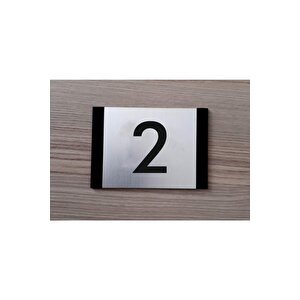 Dekoratif Apartman Kapı Numarası Pleksi-02