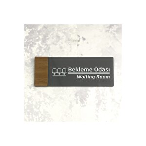 Wooden Serisi (bekleme Odasi ) Ofis Oda Kapı İsimliği Yönlendirme Tabelası