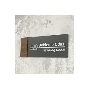 Wooden Serisi (bekleme Odasi ) Ofis Oda Kapı İsimliği Yönlendirme Tabelası