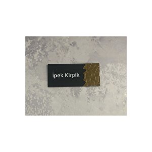 Dekoratif Aynalı (i̇pek Ki̇rpi̇k) Ofis Oda Kapı İsimliği Yönlendirme Tabelası Kapı Tabelası Pleksigold