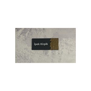 Dekoratif Aynalı (i̇pek Ki̇rpi̇k) Ofis Oda Kapı İsimliği Yönlendirme Tabelası Kapı Tabelası Pleksigold