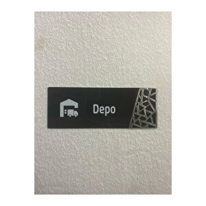 Antrasit Silver Pattern Seri Depo Kapı İsimliği