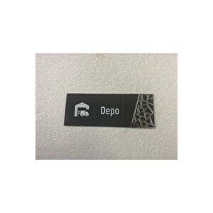 Antrasit Silver Pattern Seri Depo Kapı İsimliği