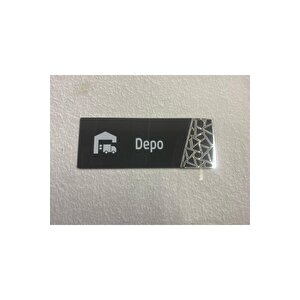 Antrasit Silver Pattern Seri Depo Kapı İsimliği