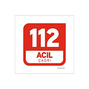112 Aci̇l Araç Eti̇keti̇