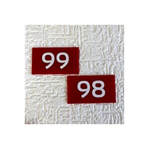 Dekoratif Apartman Kapı Numarası 31 Numara