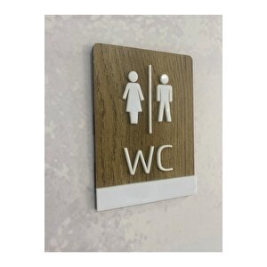 Klasik Mdf Serisi Wc Yönlendirme Tabelası