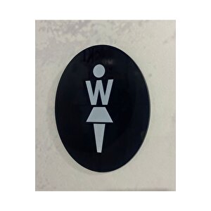 Dekoratif Wc Yönlendirme Tabelası - Kadın