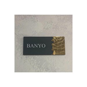 Dekoratif Aynalı Kapı Tabelası Pleksi- Banyo Tabelası