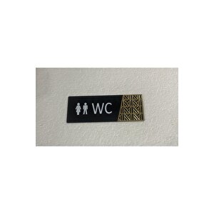 Luxury Black Seri Wc Yönlendirme Levhası